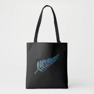 BOLSO DE TELA KIWI NEW ZEALAND FERN PAUA