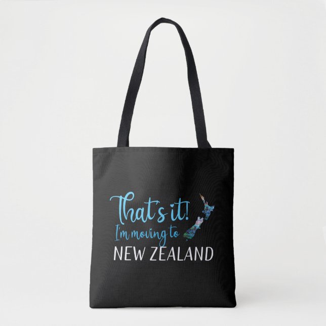 BOLSO DE TELA KIWI SE TRASLADA A NUEVA ZELANDIA PAUA (Anverso)