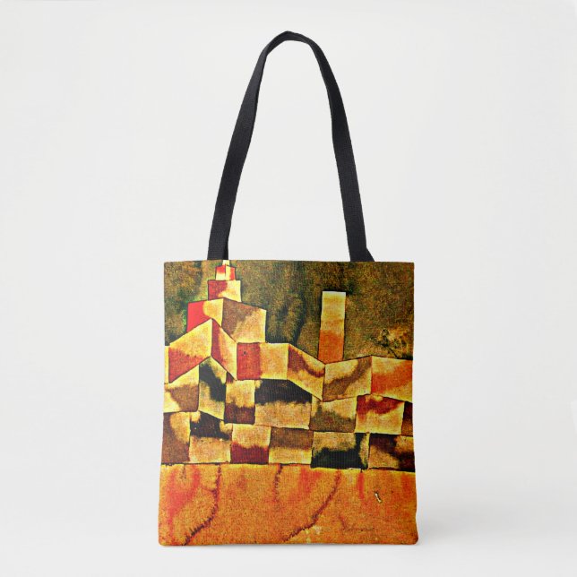 Bolso De Tela Klee - Arquitectura Oriental (Anverso)