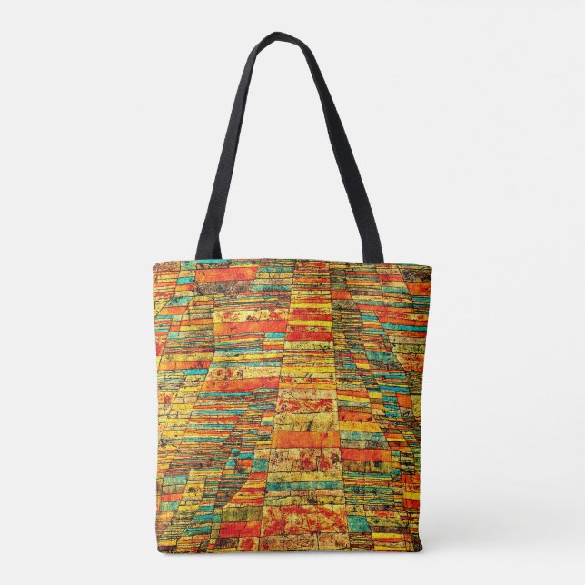 Bolso De Tela Klee - Autopista y autopistas (Reverso)
