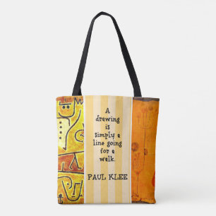 Bolso De Tela Klee - Cita y pinturas