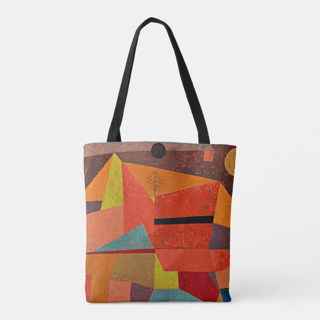 Bolso De Tela Klee - Joyful Mountain Landscape (Reverso)