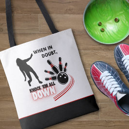 Bolso De Tela Knock 'em All Down Bowling