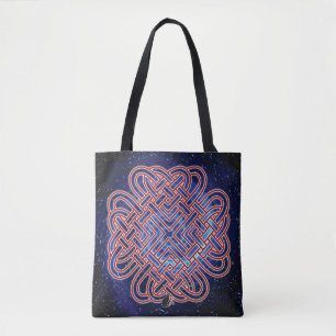 Bolso De Tela Knot de amor celta galáctico