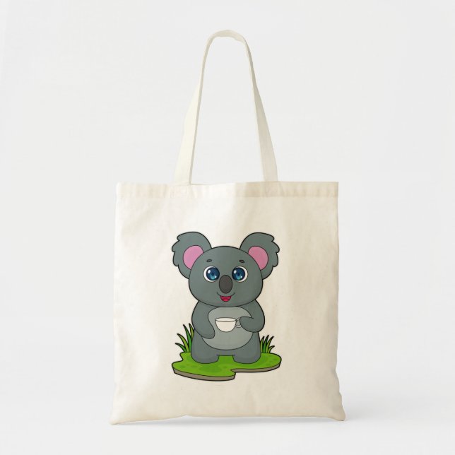 Bolso De Tela Koala con café (Frente)