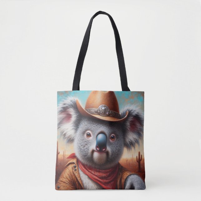 Bolso De Tela Koala Cowboy (Anverso)