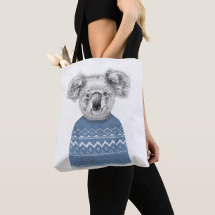 Bolso De Tela Koala del invierno