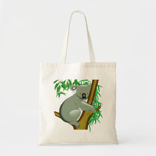 Bolso De Tela Koala - marsupial de vida del árbol australiano (Frente)
