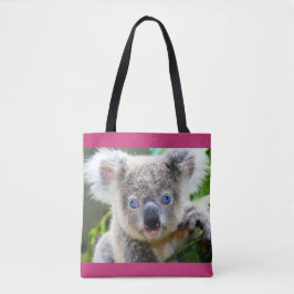Bolso De Tela Koala Tote Bag de ojos azules