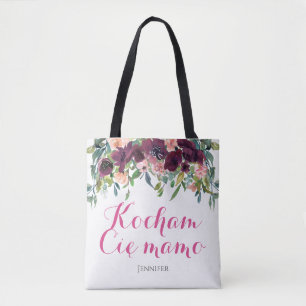 Bolso De Tela Kocham CiæMamo Te amo mamá en regalo polaco