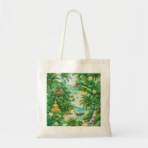 Bolso De Tela Koh Samui Tailandia Buda Tropical Jungla Playa