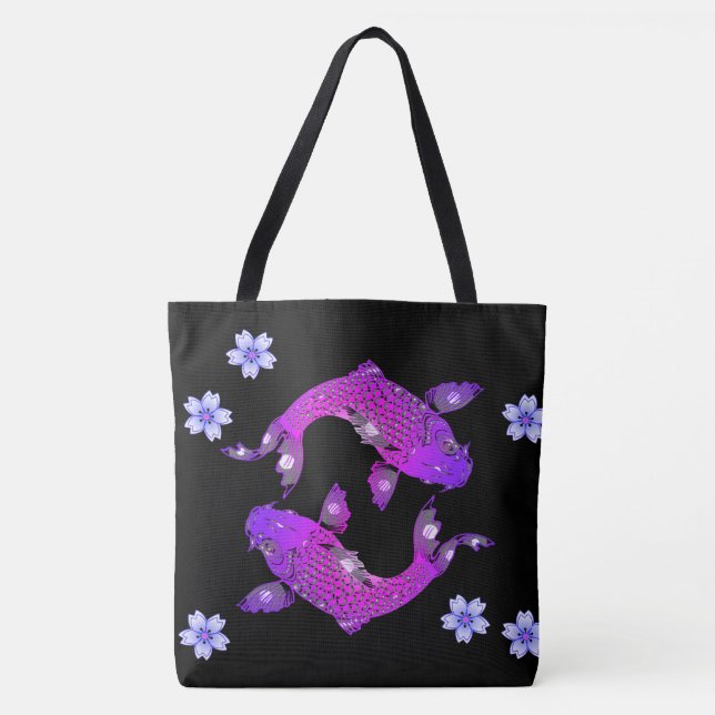 Bolso De Tela Koi (Anverso)