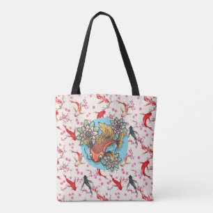 Bolso De Tela Koi Fish