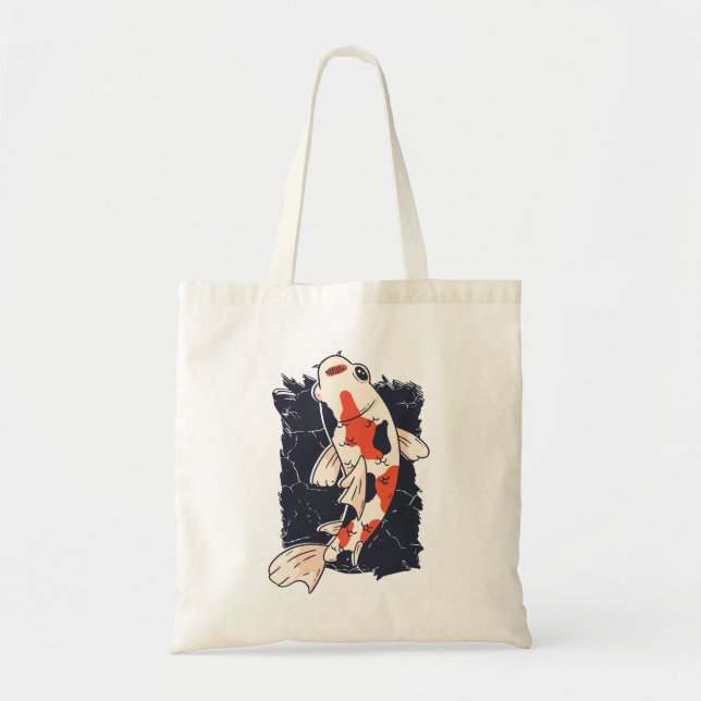 Bolso De Tela Koi Fish (Frente)