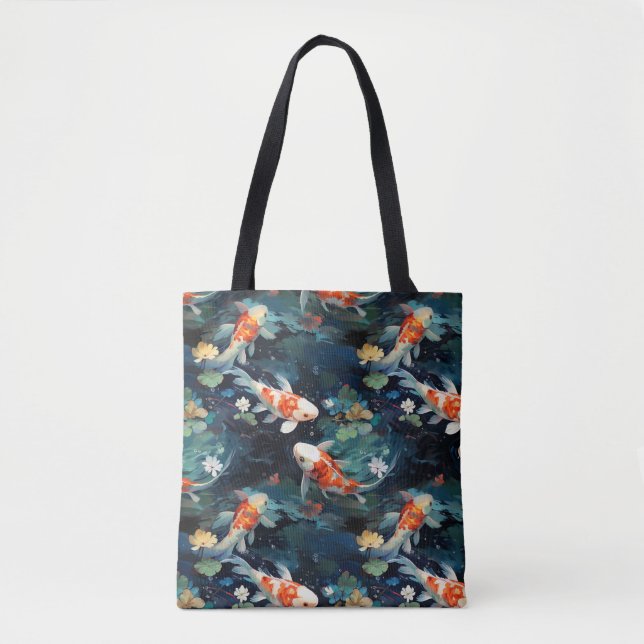 Bolso De Tela Koi Fish Tote Bag (Anverso)