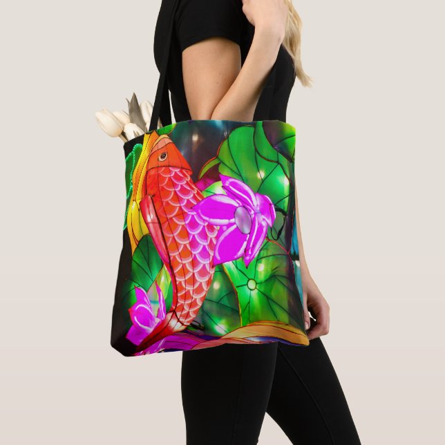 Bolso De Tela Koi Iluminado (Detalle)