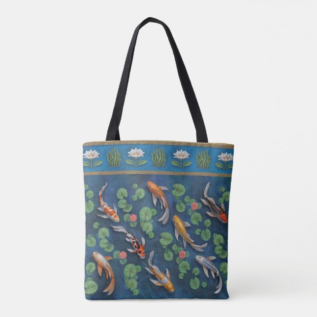 Bolso De Tela Koi Pond (Reverso)