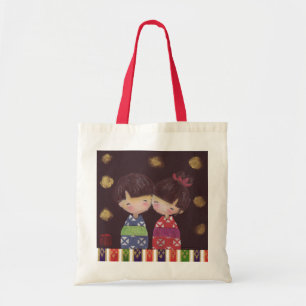 Bolso De Tela Kokeshi 夫 婦 Bag