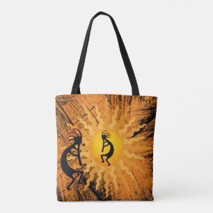 Bolso De Tela Kokopelli, un nativo americano reversible