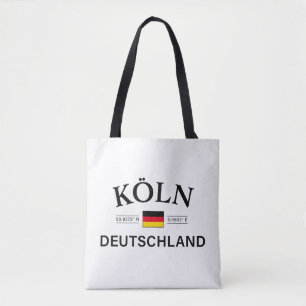 Bolso De Tela Koln (Colonia) Coordenadas Deutschland Alemán
