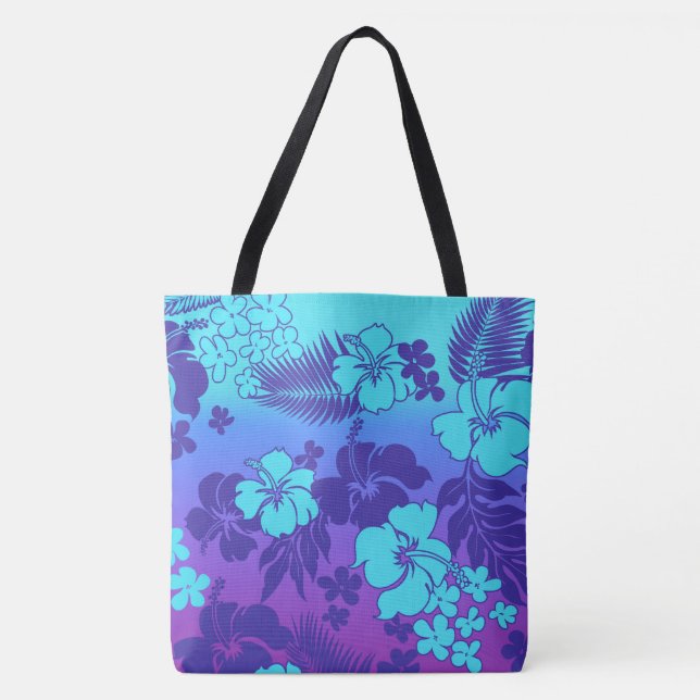 Bolso De Tela Kona Blend Hawaiian Hibiscus Beach Bag (Anverso)