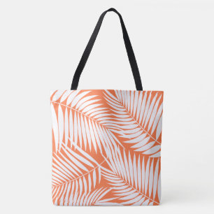 Bolso De Tela Kona Palms Hawaiian Leaf Tropical Beach Bag