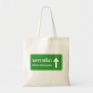 Bolso De Tela Korat Ahead ⚠ Rótulo de tráfico por carretera tail