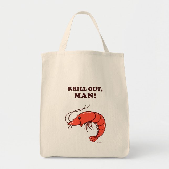 Bolso De Tela Krill Out Man (Frente)