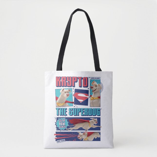 Bolso De Tela Krypto Los Paneles De Cómic De Superperros (Anverso)