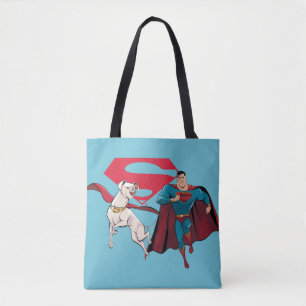 Bolso De Tela Krypto y Superman