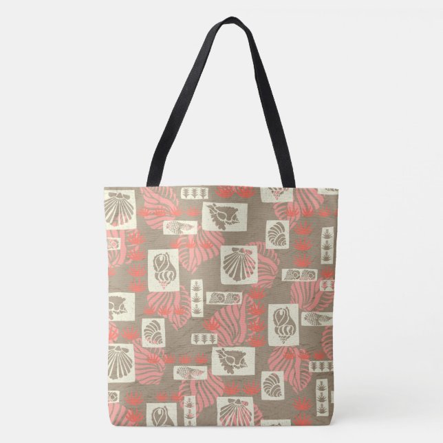 Bolso De Tela Kua Bay Hawaiian Undersea Shells Beach Bag (Anverso)