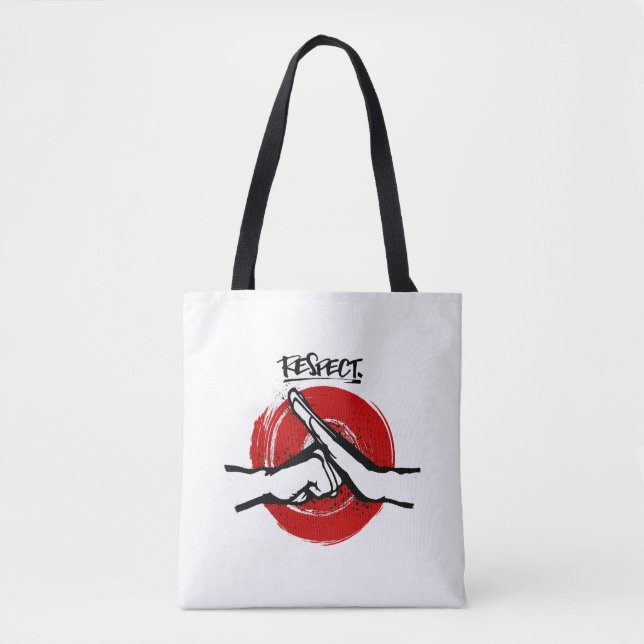 Bolso De Tela Kung Fu - Artes marciales - Respeto (Anverso)
