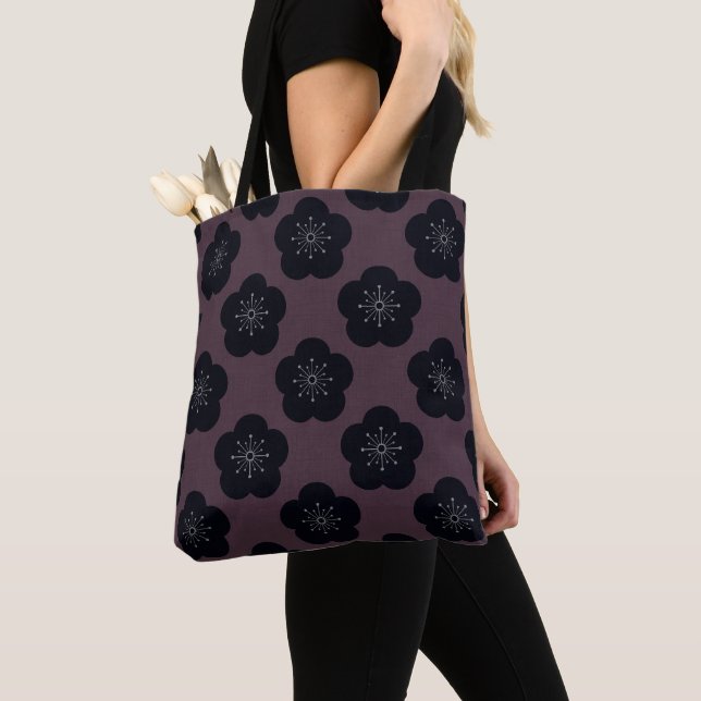 Bolso De Tela KURO UME - Bold-Bordeaux (Detalle)