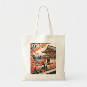 Bolso De Tela Kyoto Japón Viaje Otoño Templo Personalizar