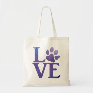 Bolso De Tela L-paw-VE Classic acuarela púrpura