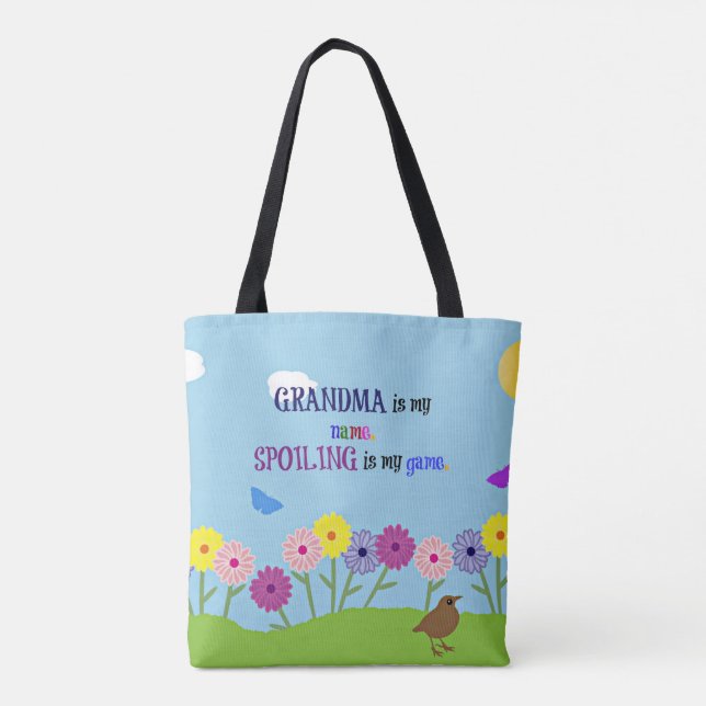 Bolso De Tela La abuela es mi nombre. El estropeo es mi juego (Reverso)