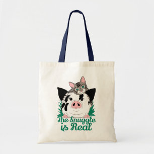 Bolso De Tela La acurrucarse es un Tote realmente malabarillado