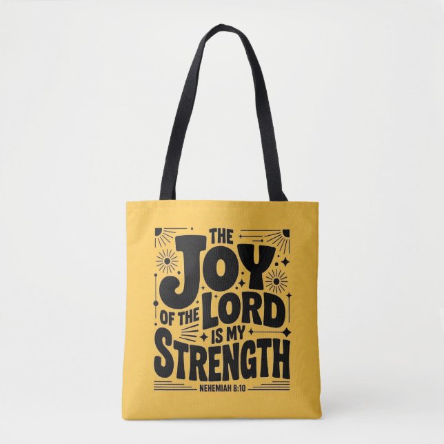 Bolso De Tela La Alegría De Jehovah Es Mi Fuerza (Anverso)
