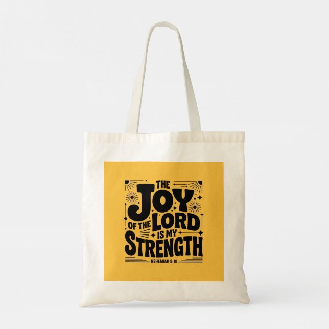 Bolso De Tela La alegría de Jehovah es mi fuerza (Reverso)