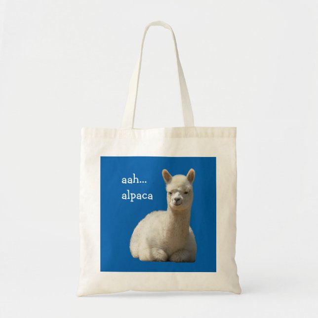 Bolso De Tela La alpaca empaqueta aah alpaca (Frente)