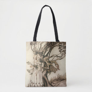 Bolso De Tela La anciana en la madera por Arthur Rackham