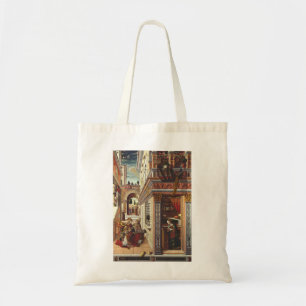 Bolso De Tela La Anunciación, con San Emidius