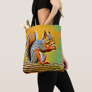 Bolso De Tela La ardilla de la época de la naturaleza