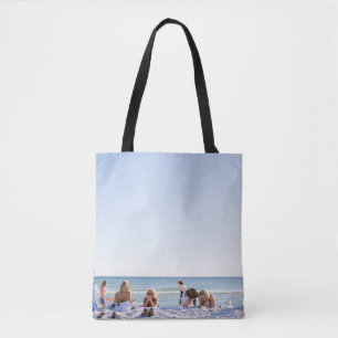 Bolso De Tela La arena blanca junto a la playa