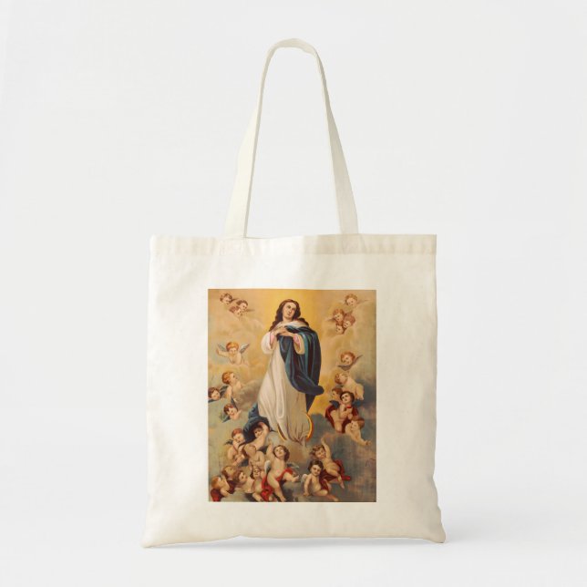 Bolso De Tela La asunción de la Virgen María (Frente)