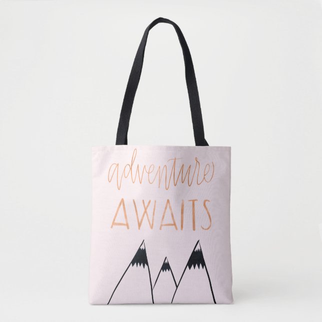 Bolso De Tela La aventura aguarda (Anverso)
