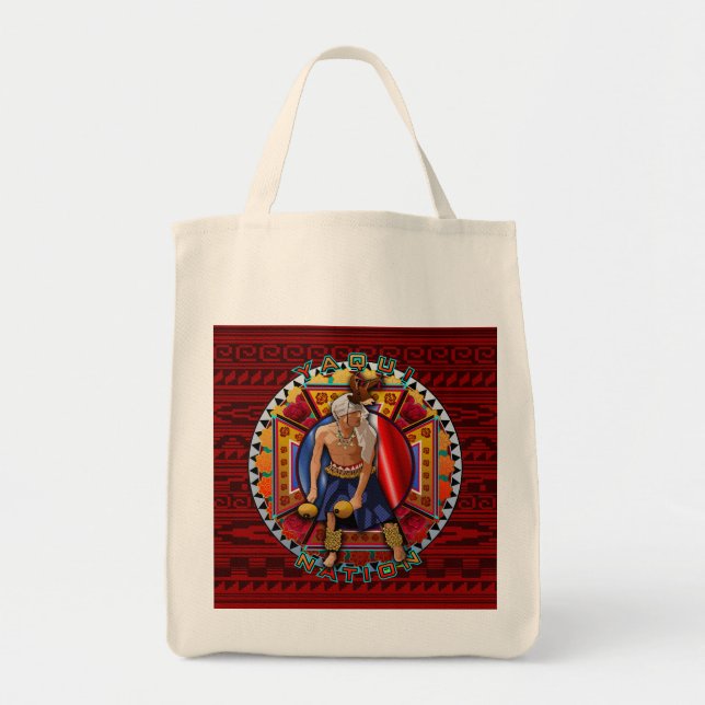 Bolso De Tela La bailarina original de ciervos de la nación yaqu (Frente)