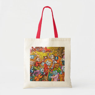 Bolso De Tela La banda juega, Louis Wain