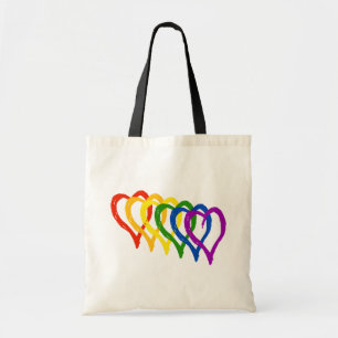 Bolso De Tela La bandera arcoiris del Orgullo Gay de San Valentí