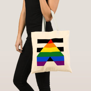 Bolso De Tela La bandera de aliado heterosexual de SlipperyJoe c